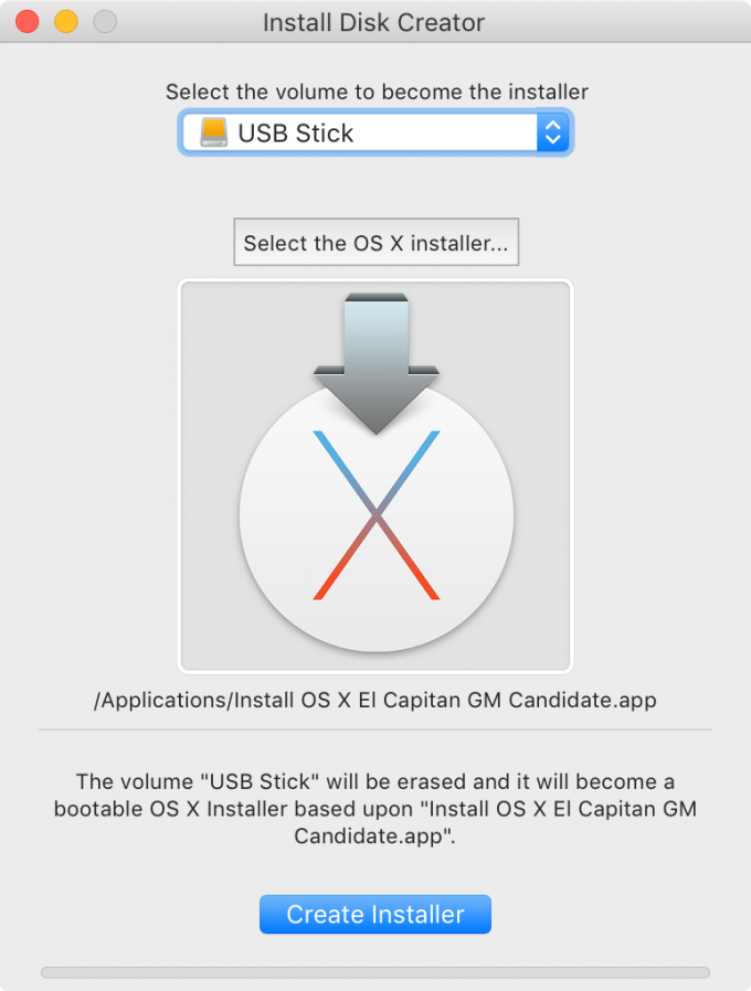 how to make a bootable usb mac os x